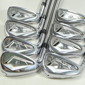 LEFT HANDED Wilson D7 Forged 4-PW,GW Iron Set Stiff Flex SteelFiber 95  #201659