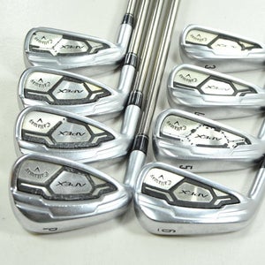 LEFT HANDED Callaway Apex CF 16 3-PW Iron Set Stiff Recoil ES Graphite #201664