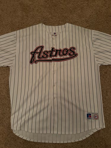 Houston Astros Jeff Bagwell Vintage Pinstripe Jersey