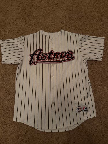 Houston Astros Lance Berkman Vintage Pinstripe Jersey