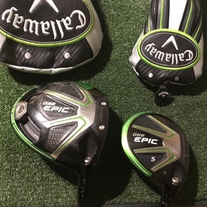 Callaway Ladies GBB Epic Woods Set (Driver & 5 Wood) Diamana M+40 Green Graphite