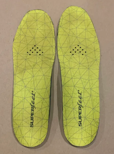 SuperFeet Yellow Comfort Skate Insoles Footbeds D 7.0 *USA Shipping Only - Read Full Description*