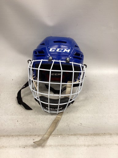 Used CCM RESISTANCE 300 Hockey Helmet Only Royal Blue SM 11851-S000037553