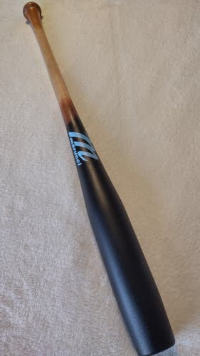 NEW Torpedo Marucci 33"/32.5oz Maple Wood Baseball Bat Blem AP5 Matte Black/Natural/Baby Blue