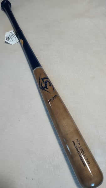 NEW 33"/31oz Louisville Slugger Prime DJ2 Jeter Captain Maple Wood Baseball Bat Natural Gray/Navy