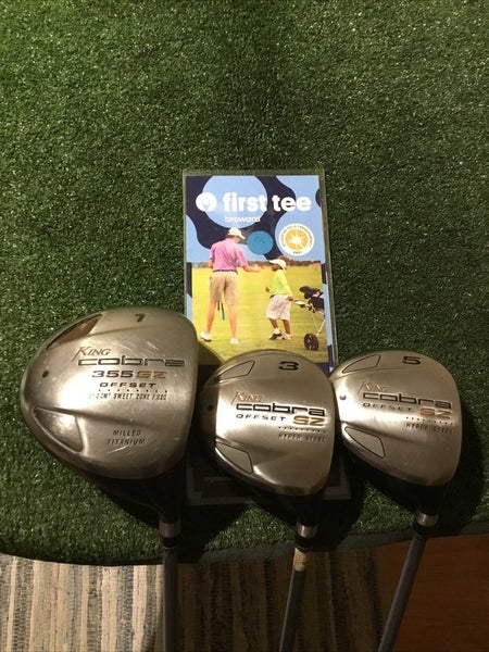 King Cobra Ladies SZ Offset Woods Set (D, 3W, 5W) Aldila HM Tour 50g Graphite