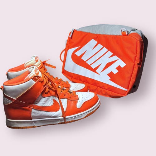 1998 Nike Dunk High LE white/orange 630335-811 Og VINTAGE Size 14M