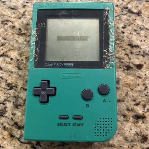 Nintendo Game Boy Pocket MGB-001 Green Handheld Console - PARTS-REPAIR only