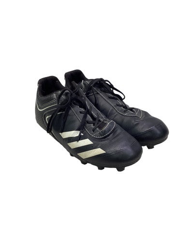 Used Adidas BLACK BASEBALL CLEATS BB/SB Cleats Black Junior 04.5 11347-S000256080
