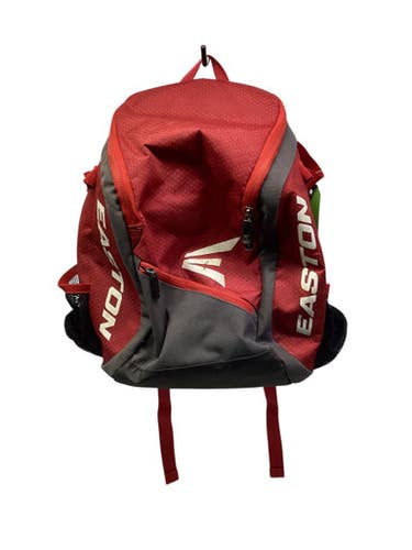 Used Easton 2 BAT BAG BB/SB Player Backpack Red 11347-S000256077