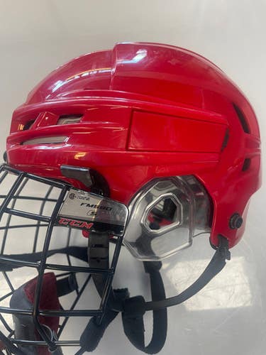 Used CCM PRO STOCK Helmet Cage Combo Red One Size 11860-S000298343