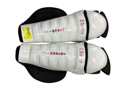 Used CONTAK SG1500 Senior Shin Guards White 15" 11613-S000168419
