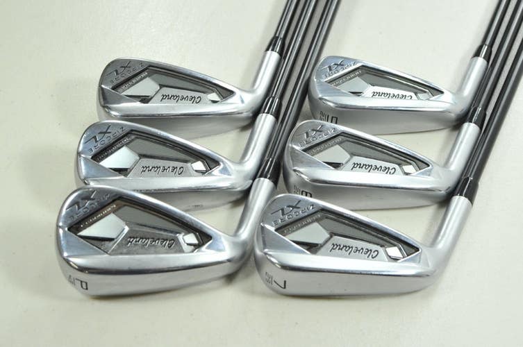 LEFT HANDED Cleveland Zipcore XL 5-PW Iron Set Senior Flex 60g Graphite # 203209