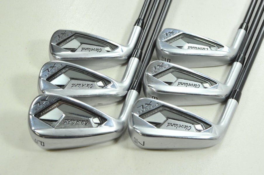 LEFT HANDED Cleveland Zipcore XL 5-PW Iron Set Senior Flex 60g Graphite # 203209