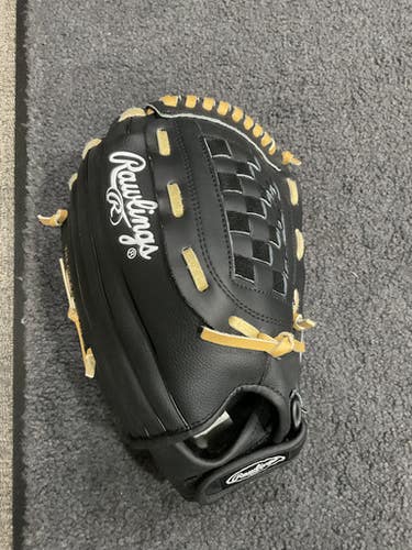 Used Rawlings RSB SOFTBALL SERIES BB/SB Glove RH Throw Black 13" 11614-S000222229