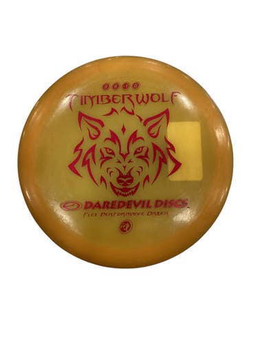 Used DAREDEVIL TIMBERWOLF Disc Golf Driver Orange 11884-S000053085