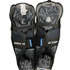 Used Bauer S24 Senior Shin Guards Black 16" 11847-S000029618