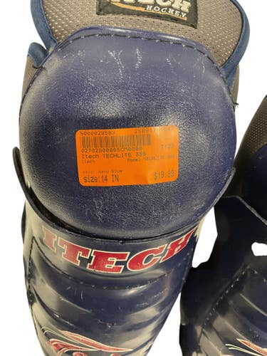 Used Itech TECHLITE 355 Senior Shin Guards Navy Blue 14" 11847-S000029589