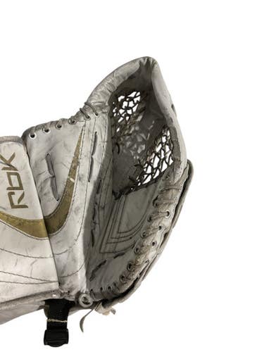 Used Reebok 6K Junior Goalie Catcher White 11847-S000029582