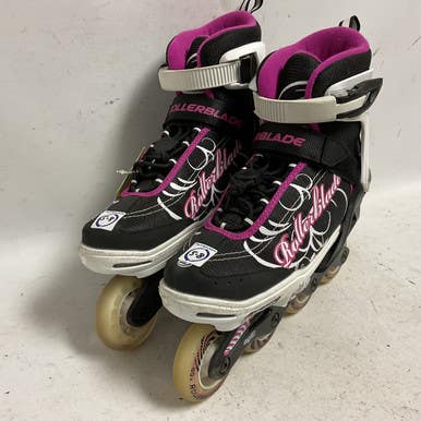 Used Rollerblade SPITFIRE XT G 5-8 Senior Rec Fitness Skates Black Adjustable 11855-S000191499