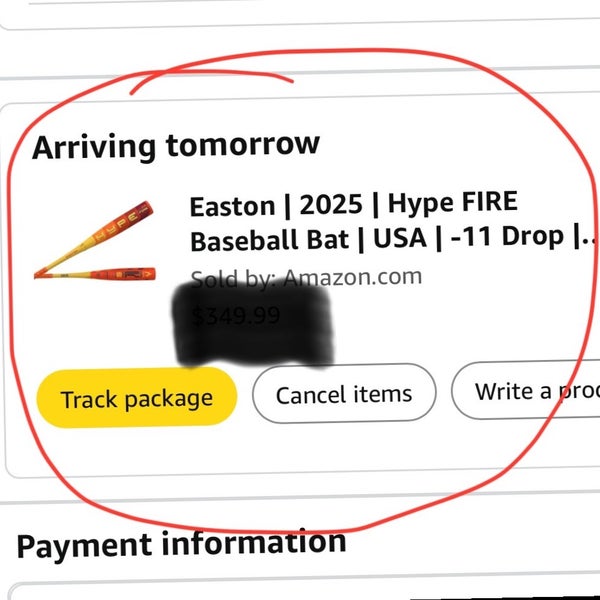 2025 Easton Hype Fire Composite USABat Certified Bat (-11) 17 oz 27" (Used)