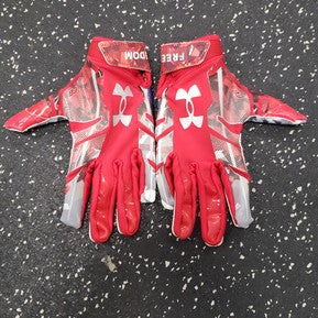 Used Under Armour F8 FREEDOM FB Gloves Red SM 11849-S000032089