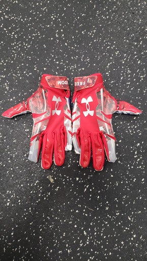 Used Under Armour F8 FREEDOM FB Gloves Red SM 11849-S000032089