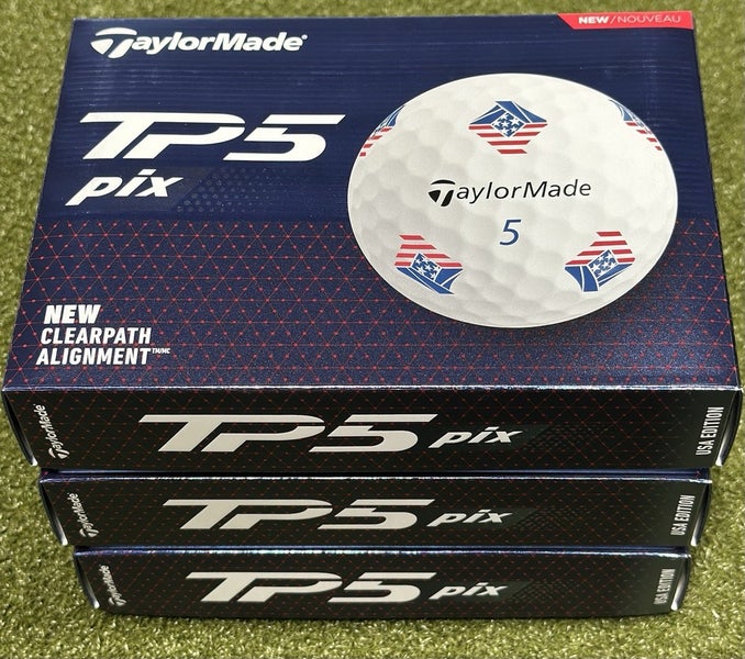 TaylorMade TP5 Pix USA Golf Balls Bundle 3 Dozen New!