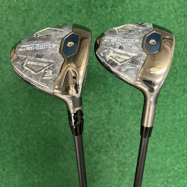Callaway Paradym AI Smoke Max 3 & 5 Wood Set MRH Tensei Blue Stiff Flex w/HC's