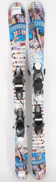 Axis Typhoon Twin Tip Junior Skis with Bindings - 125 cm Used