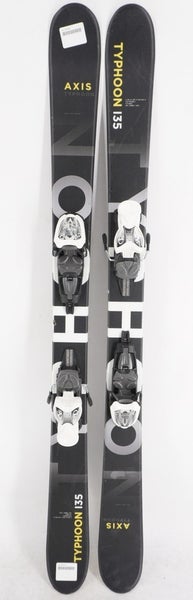 Axis Typhoon Twin Tip Junior Skis with Bindings - 135 cm Used