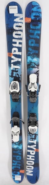 Axis Typhoon Twin Tip Junior Skis with Bindings - 135 cm Used