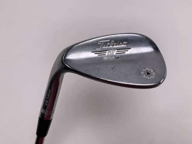 Titleist Vokey SM7 Brushed Steel Sand Wedge SW 56* 14 F-Grind Wedge Mens LH