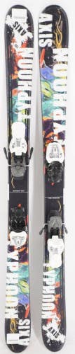 Axis Typhoon Twin Tip Junior Skis with Bindings - 135 cm Used