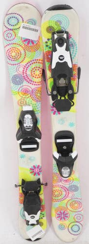 K2 Flowers Kids Skis with Bindings - 76 cm Used
