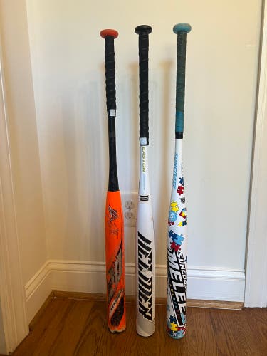 Bat Bundle - Miken DC 41 Supermax Bat / Suncoast Melee 3 / Easton Helmer Hitman 44