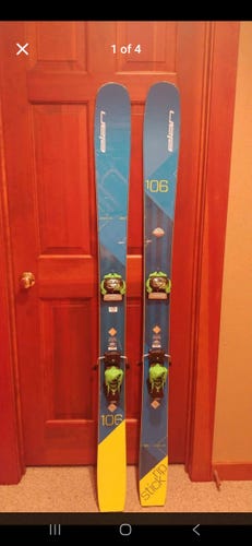 Elan 170 cm All Mountain Ripstick 106 Skis With Bindings (Used)