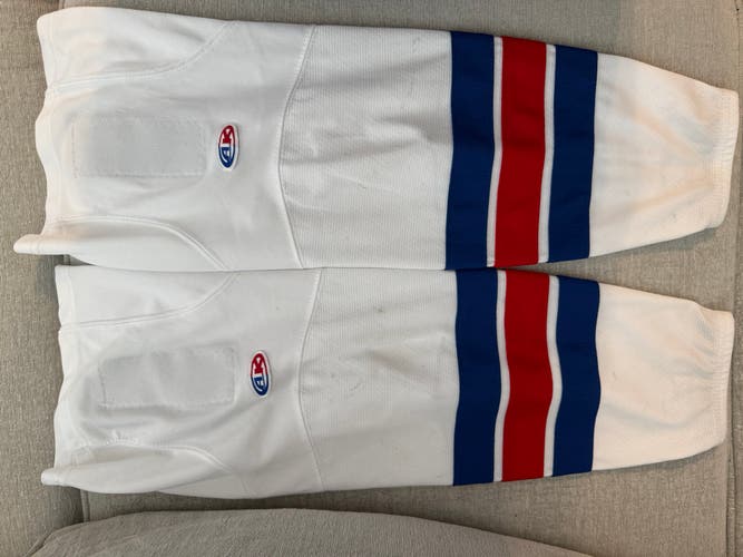 New York Rangers CJR White  Intermediate Medium Athletic Knit Socks (Used)
