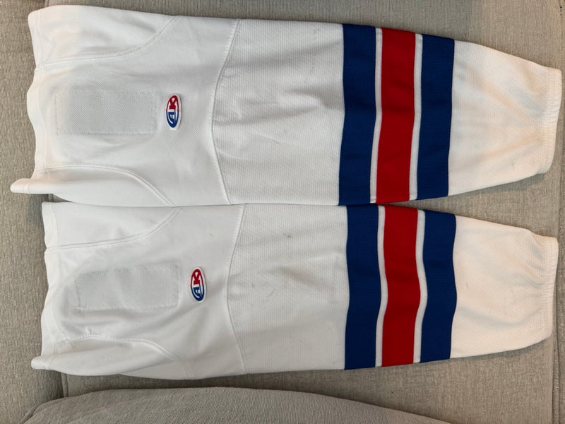 New York Rangers CJR White  Intermediate Medium Athletic Knit Socks (Used)