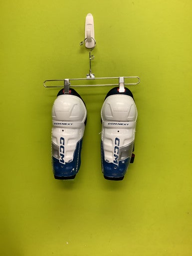 Used CCM NEXT Youth Shin Guards White 8" 11686-S000046037