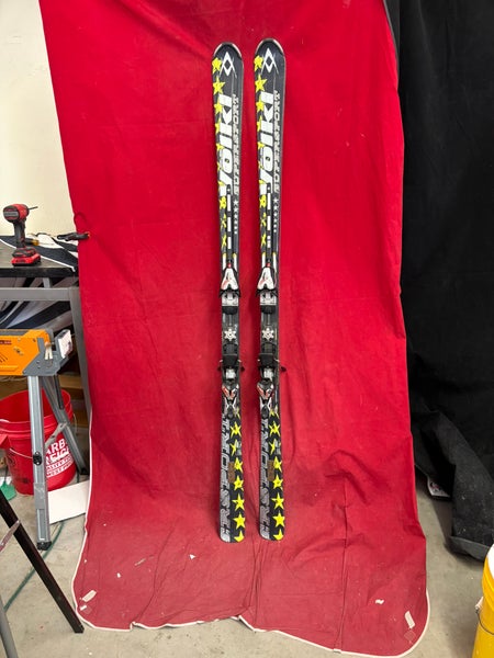 Volkl 182 cm All Mountain Skis With Bindings Max Din 12 (Used)
