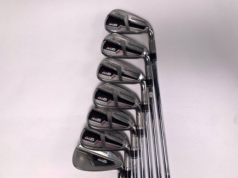 TaylorMade M6 Iron Set 5-PW+GW KBS Max 85g Stiff Steel Mens RH