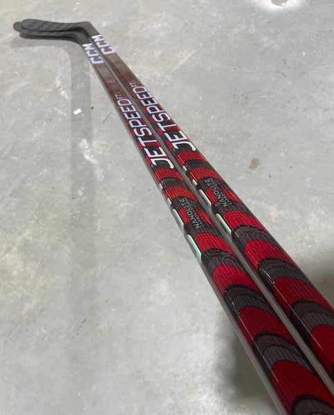 2 Sticks CCM JetSpeed FT5 Pro Stock Hockey Stick Grip 80 Flex P90T Left 2804