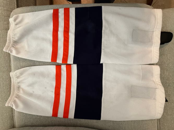 White orange blue 24" Medium Socks NY Stars