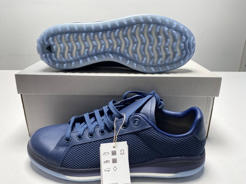 Adidas Go-To Spikeless 1 Waterproof Golf Shoes Navy Blue Men's SZ 10 (HO3678)
