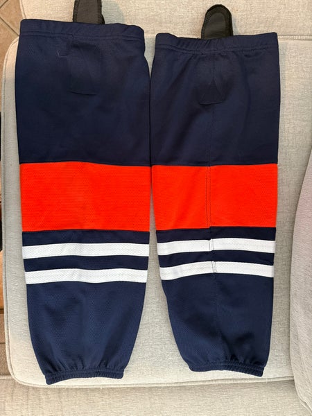 Blue orange white Senior 24" Medium Socks (Used) NY Stars