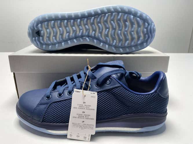 Adidas Go-To Spikeless 1 Waterproof Golf Shoes Navy Men's SZ 8.5 (H03678)