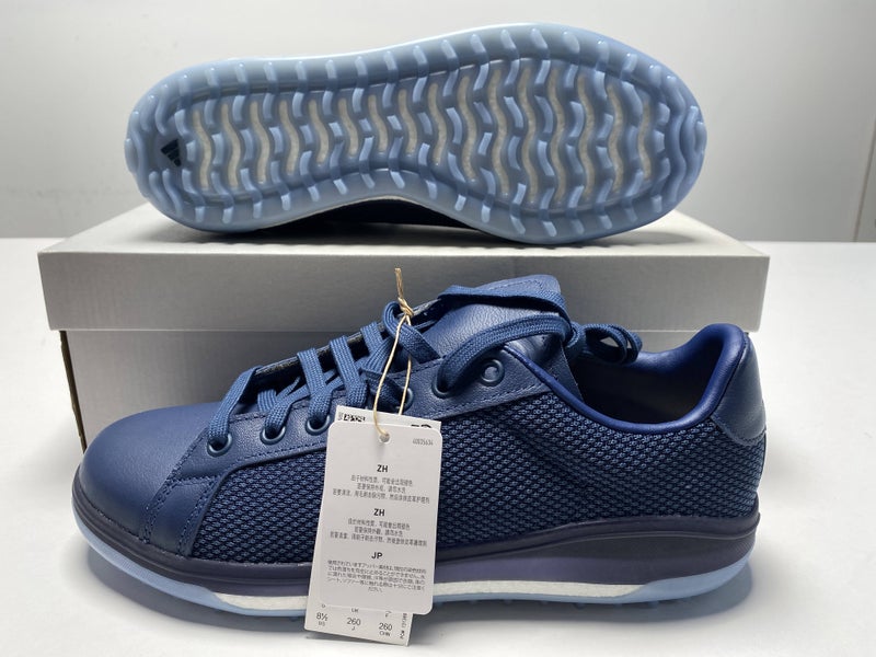 Adidas Go-To Spikeless 1 Waterproof Golf Shoes Navy Men's SZ 8.5 (H03678)