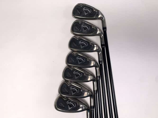 Callaway Fusion Wide Sole Iron Set 5-PW+SW 45g Ladies Graphite Womens RH