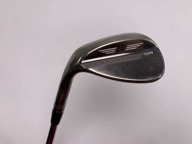 Titleist Vokey SM8 Brushed Steel Lob Wedge LW 60* 10 S-Grind Wedge Steel Mens LH